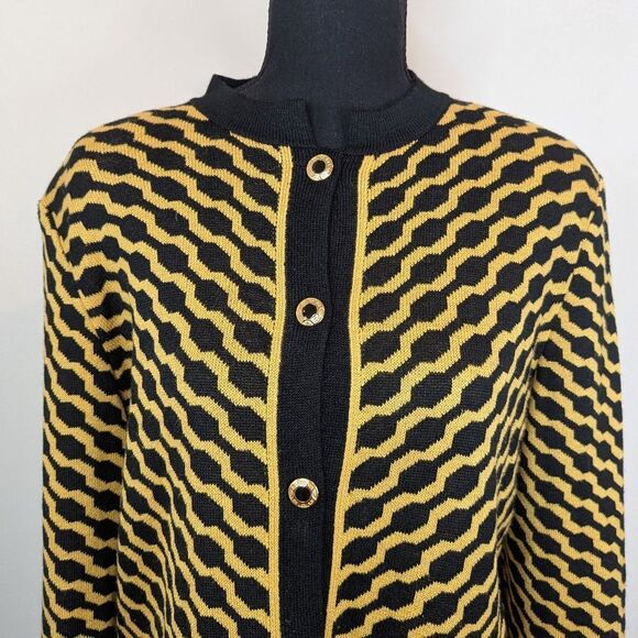 VTG Epic Steven Maximalist Retro Preppy Old Money Academia Mobwife Cardigan 6 - Picture 3 of 9